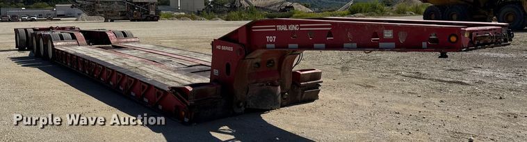 image for item EN3970 2007 Trail King Trail King Industries lowboy equipment trailer