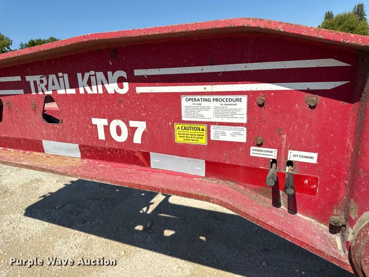 image for item EN3970 2007 Trail King Trail King Industries lowboy equipment trailer
