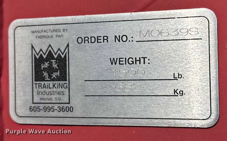 image for item EN3970 2007 Trail King Trail King Industries lowboy equipment trailer