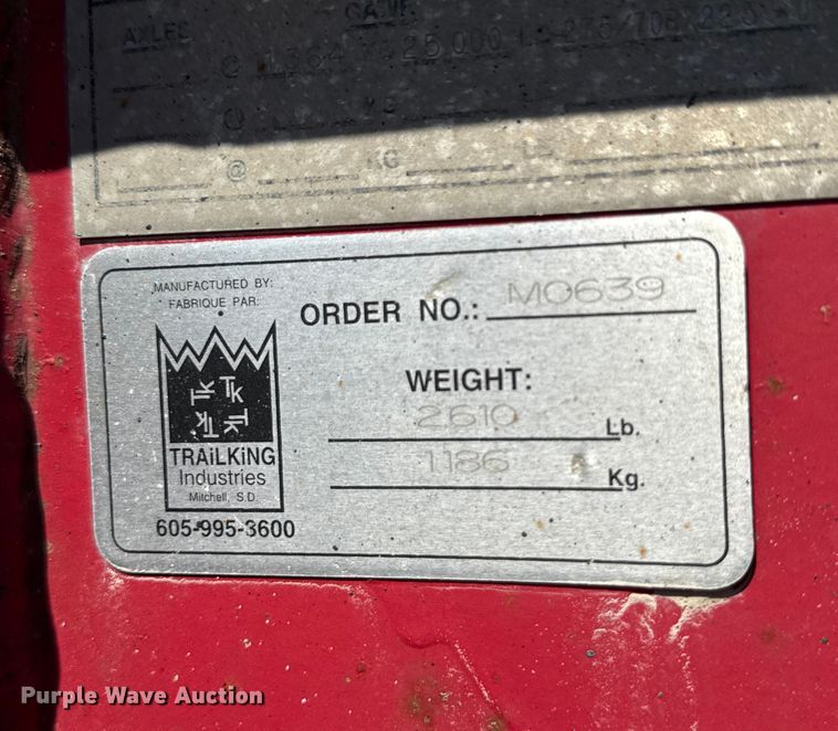 image for item EN3970 2007 Trail King Trail King Industries lowboy equipment trailer