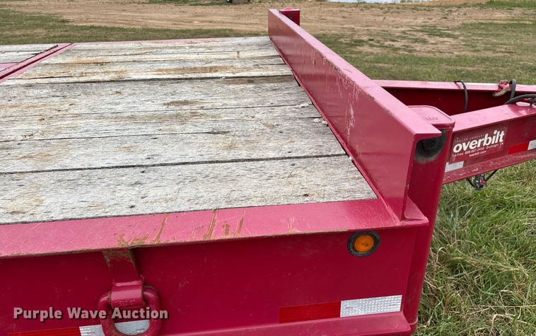 image for item EN5568 2022 Overbilt tilt deck equipment trailer