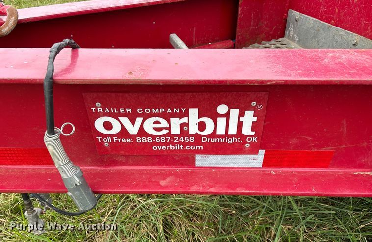 image for item EN5568 2022 Overbilt tilt deck equipment trailer
