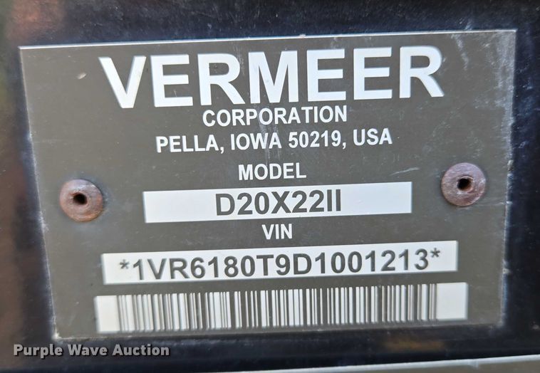 image for item EN8050 2013 Vermeer D20X22 Series II Navigator directional boring unit