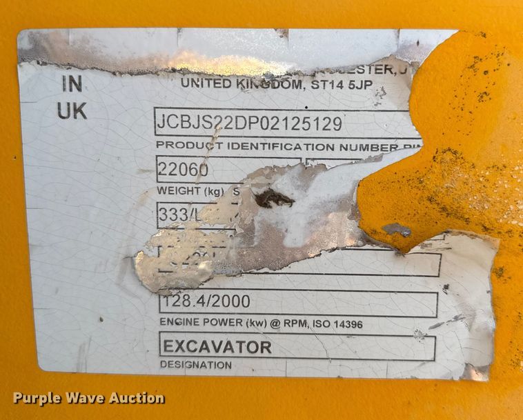 image for item EP0533 JCB JS220LC excavator