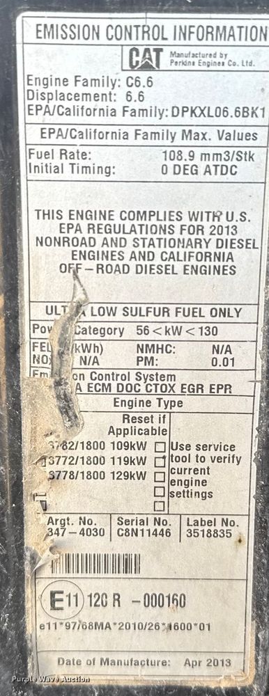 image for item EP0536 2013 Caterpillar 930K wheel loader