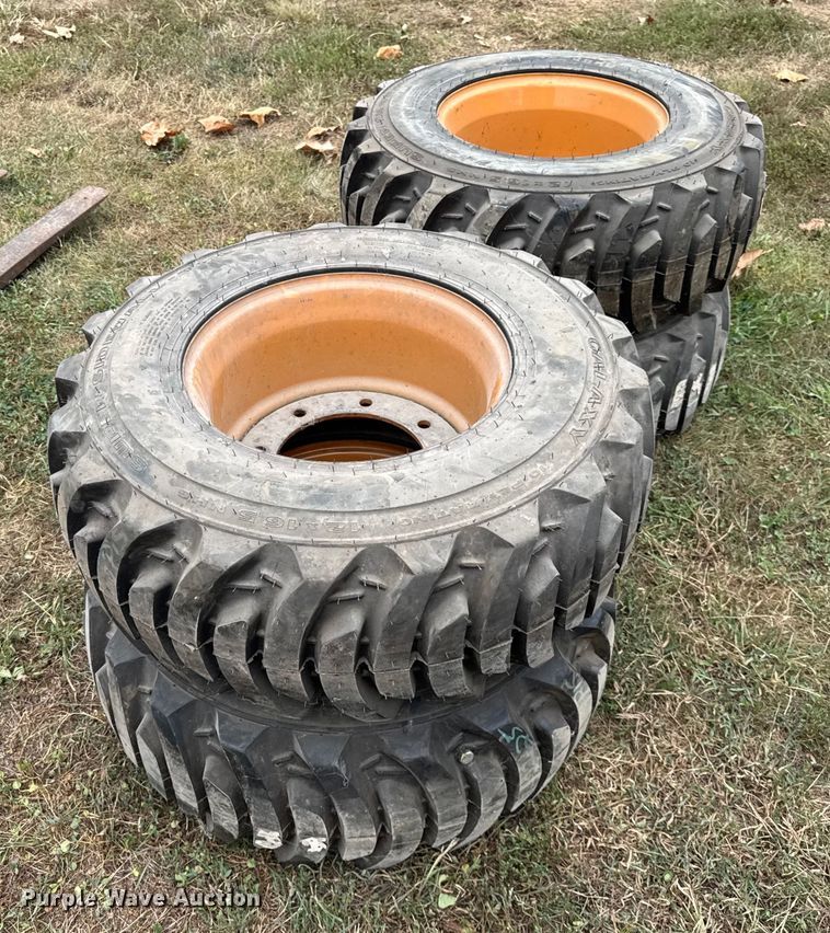 image for item ER0028 (4) Galaxy 12x16.5 skid steer tires and wheels