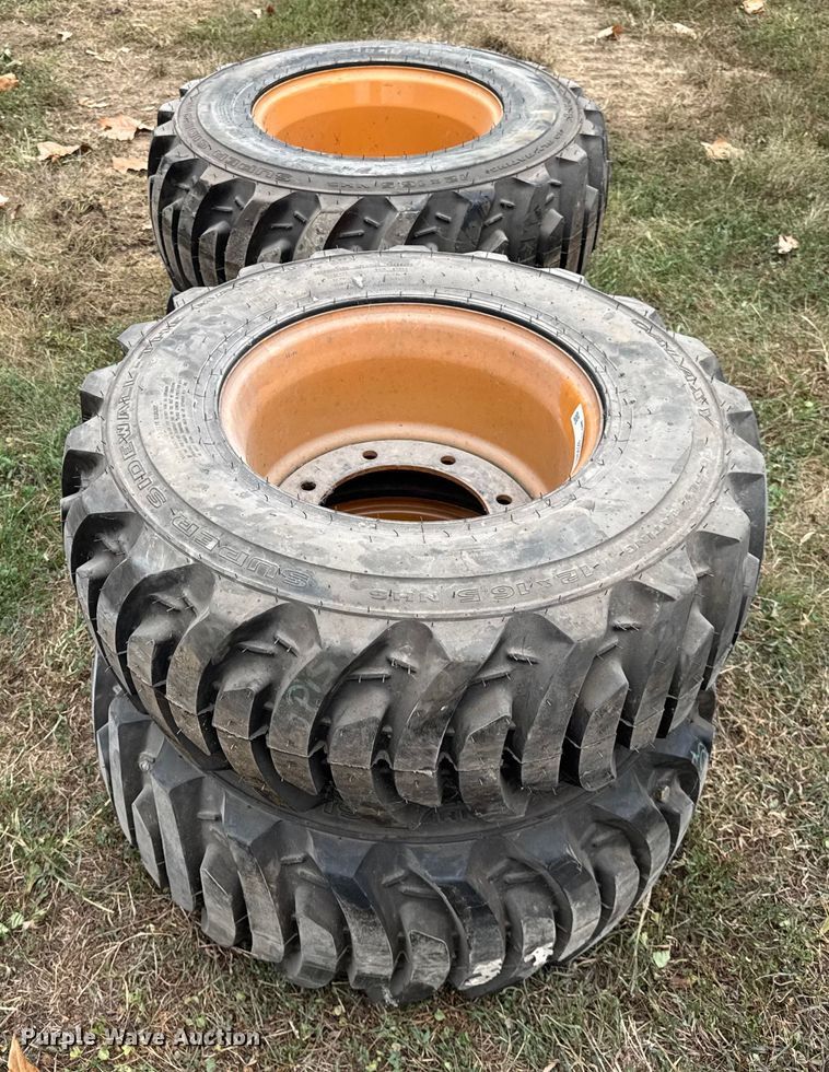 image for item ER0028 (4) Galaxy 12x16.5 skid steer tires and wheels