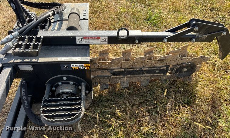 image for item ER0041 John Deere TR36B skid steer trencher