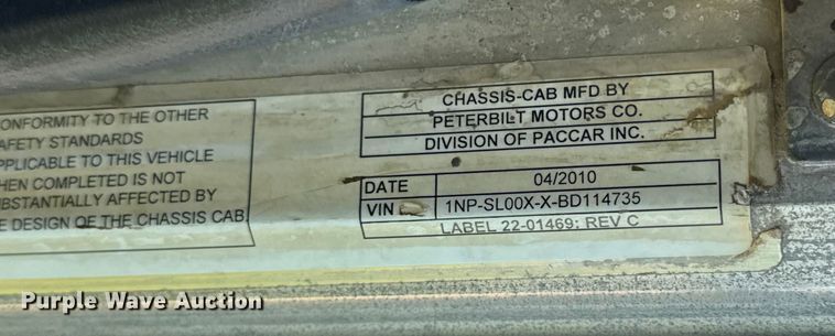 image for item ER0056 2011 Peterbilt 365 ready mix truck