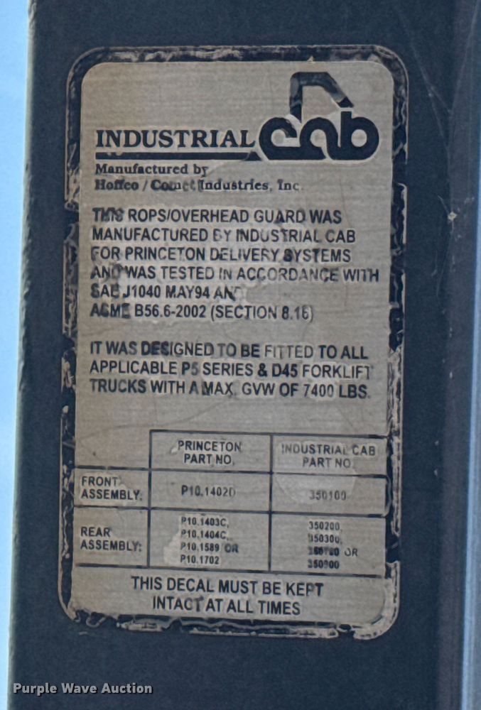 image for item ER2380 2005 Princeton PBX forklift