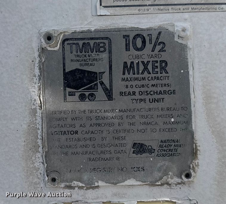 image for item ER2385 1997 Mack ready mix truck