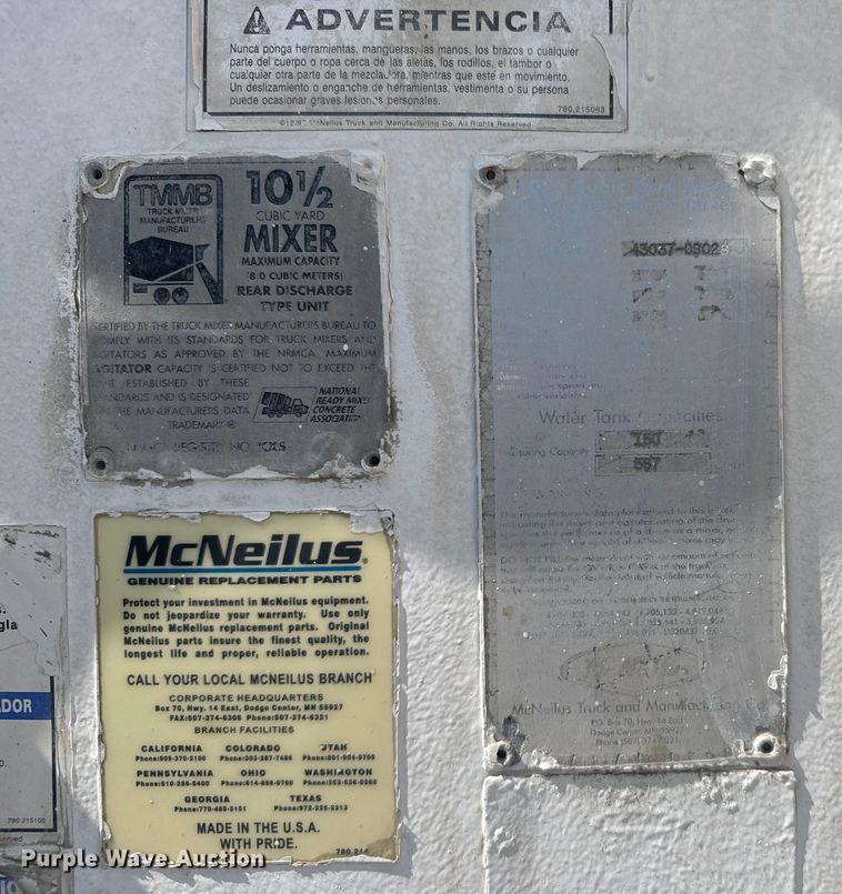 image for item ER2385 1997 Mack ready mix truck