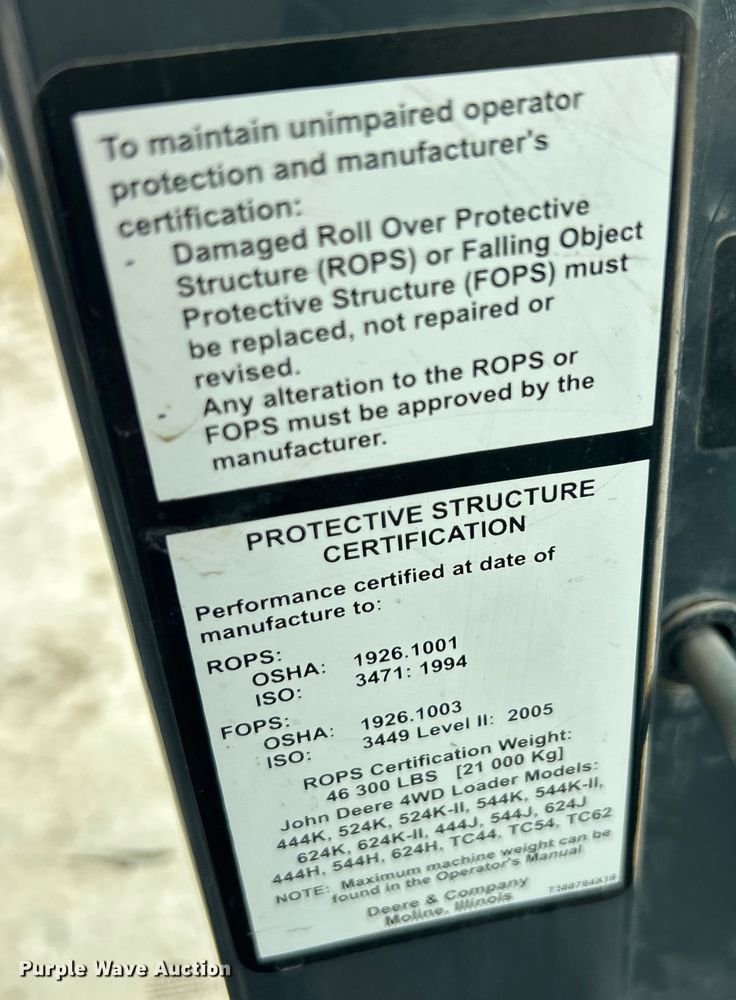 image for item ET3132 2018 John Deere 444K wheel loader