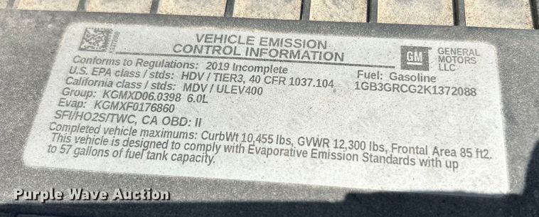 image for item ET3147 2019 Chevrolet Express utility van