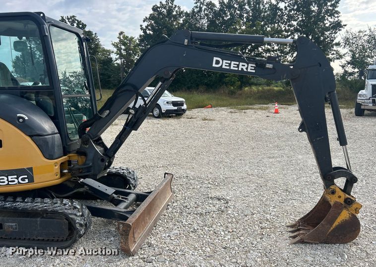 image for item ET3148 2017 John Deere 35G mini excavator