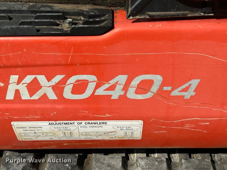 image for item ET3157 2017 Kubota KX040-4 mini excavator