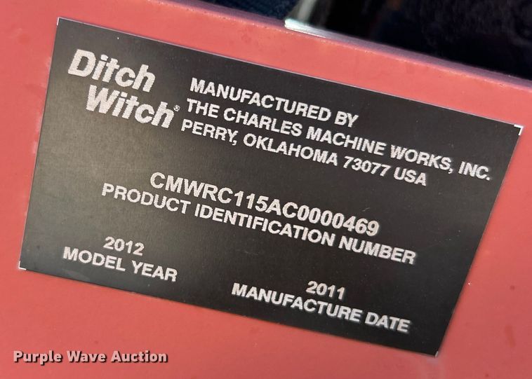 image for item ET3169 2012 Ditch Witch RT115 Quad rock saw