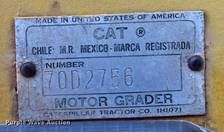 image for item ET4514 Caterpillar motor grader