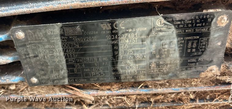 image for item ET4540 WEG TE1BF0X0N electric motor