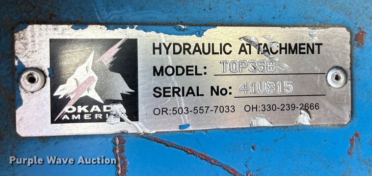 image for item EU0090 Okad America Top35B skid steer breaker