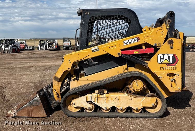 image for item EU4617 2019 Caterpillar 259D3 tracked skid steer loader