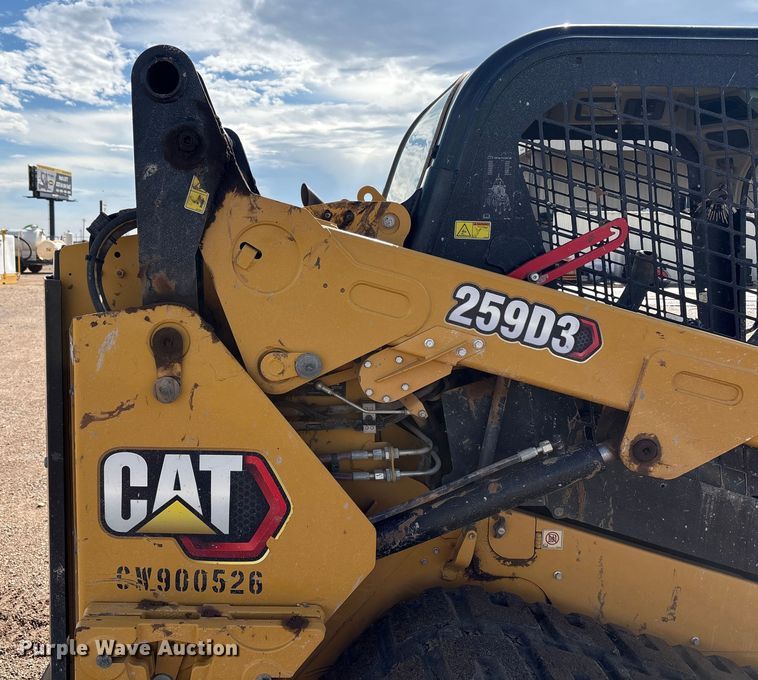 image for item EU4617 2019 Caterpillar 259D3 tracked skid steer loader