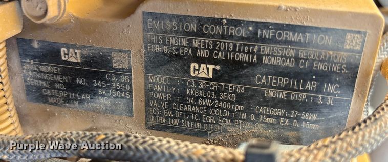 image for item EU4617 2019 Caterpillar 259D3 tracked skid steer loader