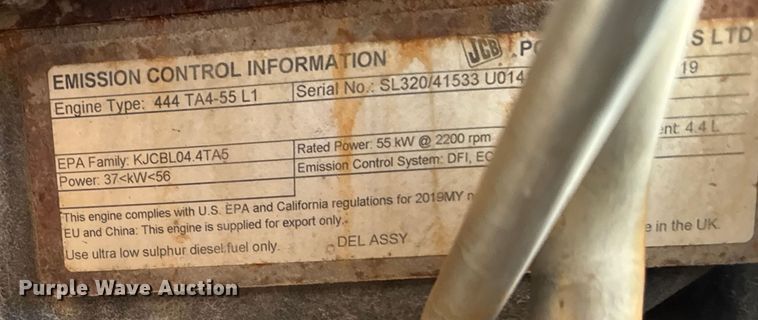 image for item EV4001 2019 JCB 510-56 telehandler