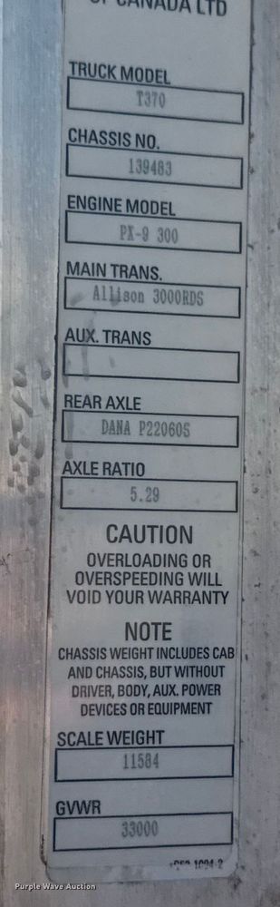 image for item NU9552 2017 Kenworth T370 vacuum truck