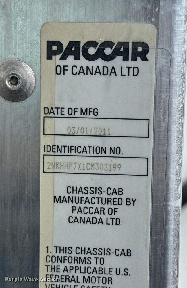 image for item NU9573 2012 Kenworth T370 utility / service truck