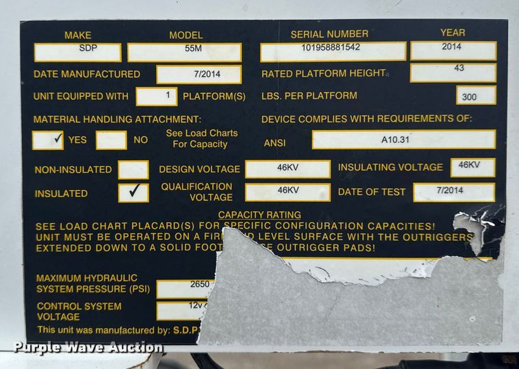 image for item NU9583 2014 SDP EZ Hauler 55M mini digger derrick