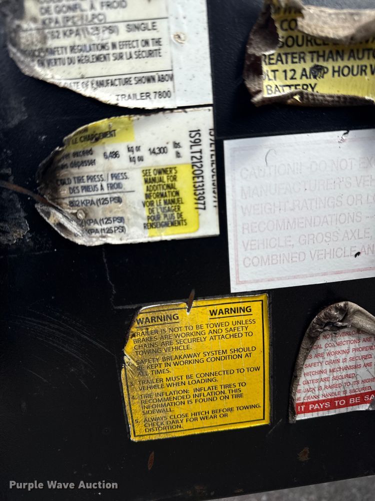 image for item NU9587 2014 SDP Manufacturing  utility trailer