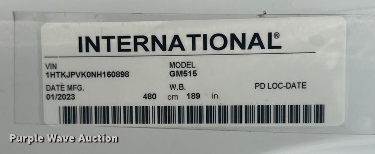 image for item NU9595 2022 Chevrolet Silverado 5500HD dump truck