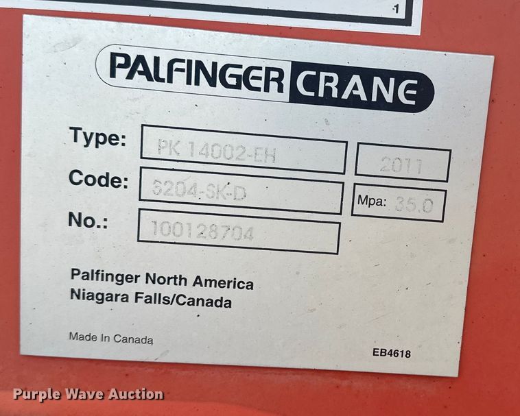 image for item NU9596 2012 Freightliner Business Class M2 crane truck