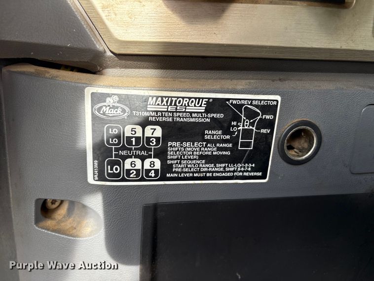 image for item YA0851 2007 Mack CTP713 dump truck