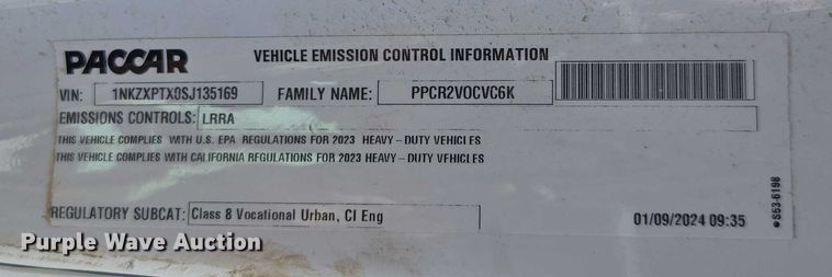 image for item YA0868 2025 Kenworth T880 dump truck