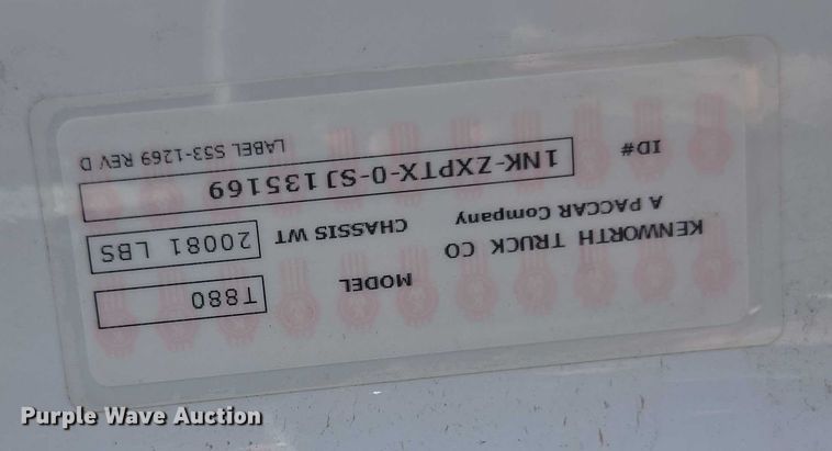 image for item YA0868 2025 Kenworth T880 dump truck