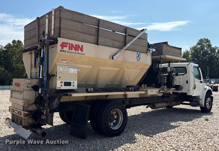 image for item YA0943 2015 Freightliner  M2 truck chassis with Finn MBX10 material blower