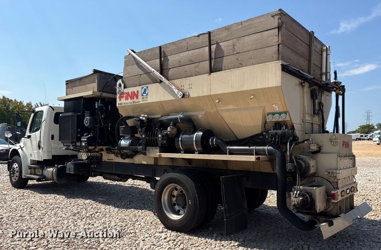 image for item YA0943 2015 Freightliner  M2 truck chassis with Finn MBX10 material blower