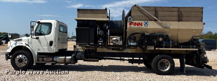 image for item YA0943 2015 Freightliner  M2 truck chassis with Finn MBX10 material blower