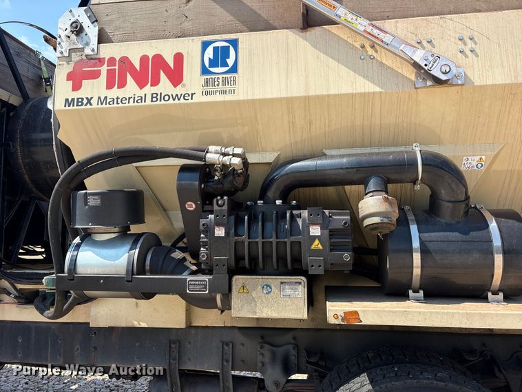 image for item YA0943 2015 Freightliner  M2 truck chassis with Finn MBX10 material blower