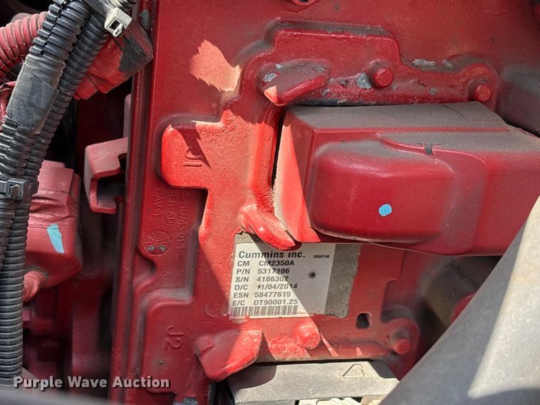 image for item YA0943 2015 Freightliner  M2 truck chassis with Finn MBX10 material blower