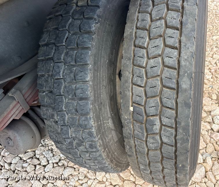 image for item YA0943 2015 Freightliner  M2 truck chassis with Finn MBX10 material blower