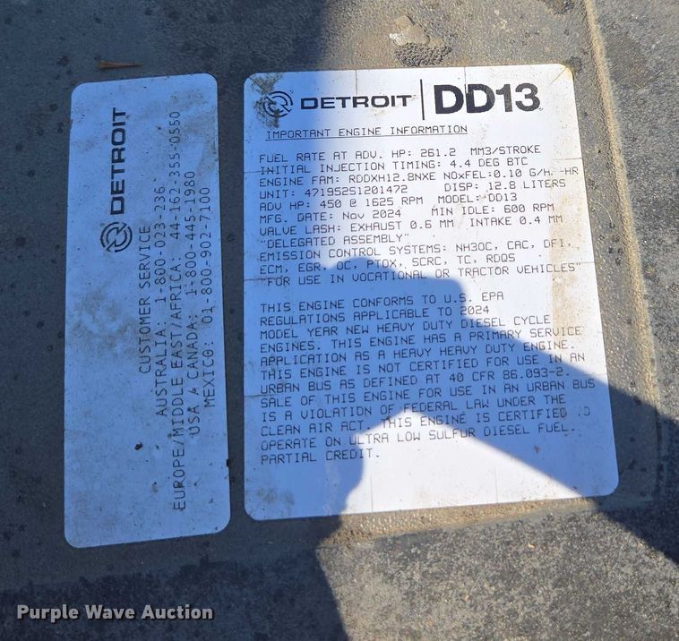 image for item YA1021 2025 Freightliner 114SD hydrovac truck