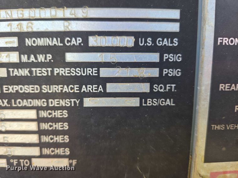 image for item YA1058 2022 Gallegos pneumatic dry bulk trailer