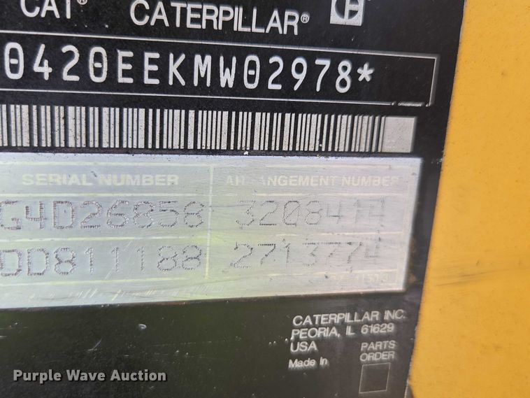 image for item YA1065 2008 Caterpillar 420E IT backhoe