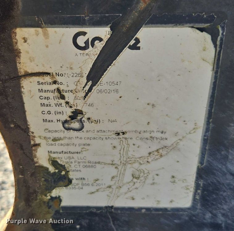 image for item YA1074 2015 Genie GTH-844 telehandler