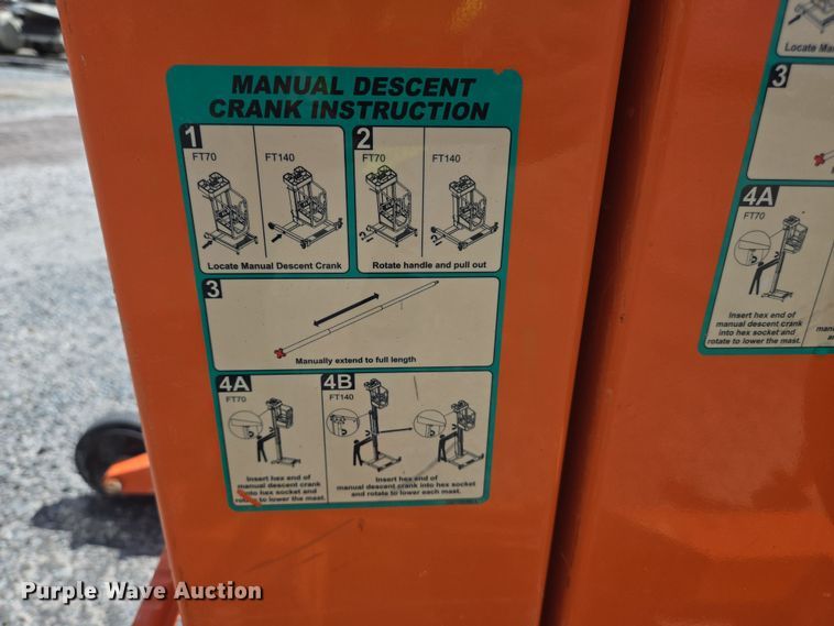 image for item YA1081 JLG FT70 vertical lift