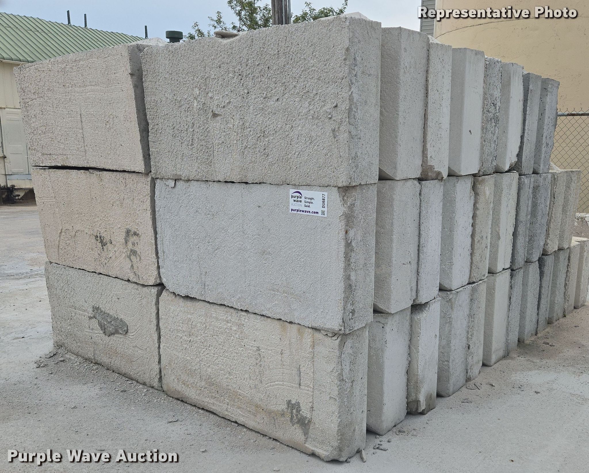24) concrete edge bunker blocks in Newton, KS | Item ZA0701