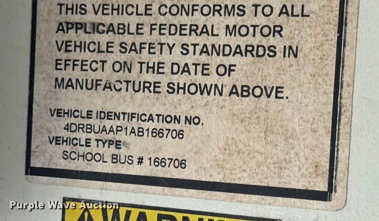 image for item DO2246 2010 IC PB105 school bus